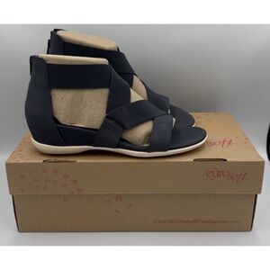 Eurosoft Loki Sandals Navy Blue Women's Size 9M Comfort Strap Classic Casual